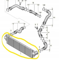 AC 7E0145804B aaA Інтеркулер vw transporter t5 7e0145804b