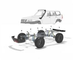 Китай Zona Lift 590/bl28 Nissan Patrol GR Y61 5D Body Lift Body 75мм