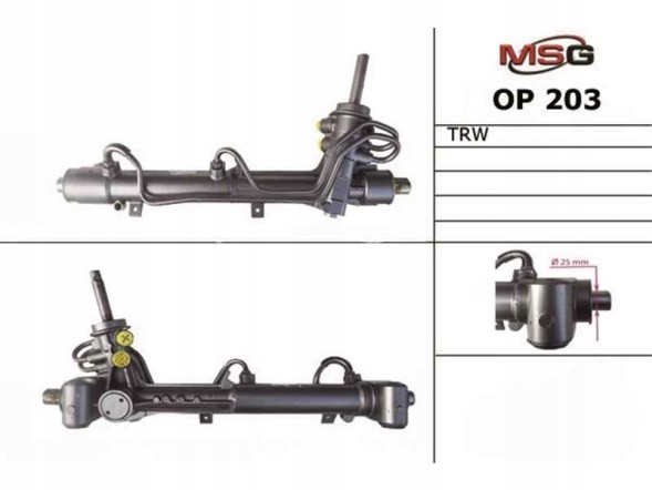 MSG OP203 Рульова передача Opel Zafira B 05-12 Opel Astra H, Астра G