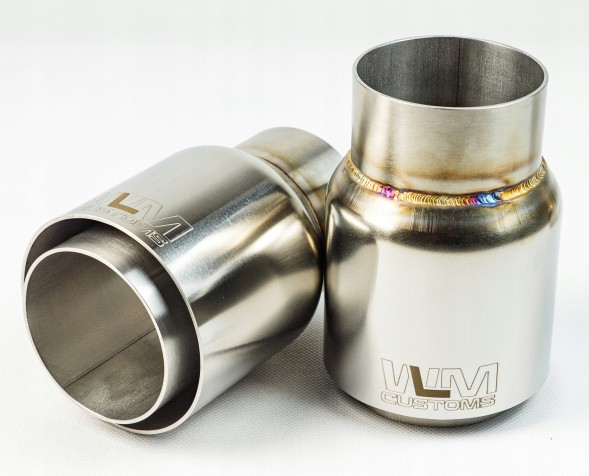 WLM Customs WLM-CH101DWP Кінець вихлопу WLM 101мм полірований прямий двошаровий