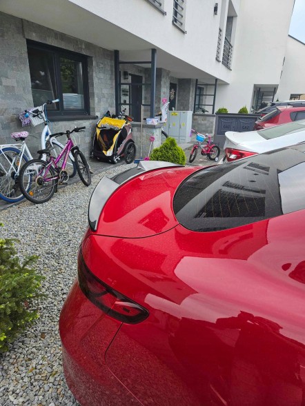 Китай ALFA ROMEO GIULIA LOTKA SPOILER DOKŁADKA CZARNY POŁYSK Спойлер для Alfa Romeo Giulia, чорний глянець, задній