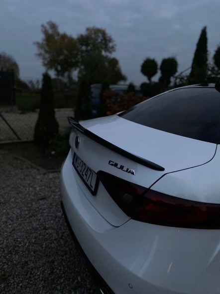 Китай ALFA ROMEO GIULIA LOTKA SPOILER DOKŁADKA CZARNY POŁYSK Спойлер для Alfa Romeo Giulia, чорний глянець, задній