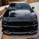 JGD ATTACK JGD-MU18-CSRTRGB Спойлер-накладка на бампер RTR Style – чорний глянець для FORD MUSTANG 2018-2023