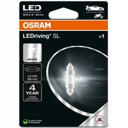 6418DWP 1BL OSRAM Автолампа Osram LED 0 6W 12V SV8 5 8 C5W 36mm