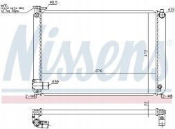 Nissens 646913 Охолоджувач води 646913 nissens
