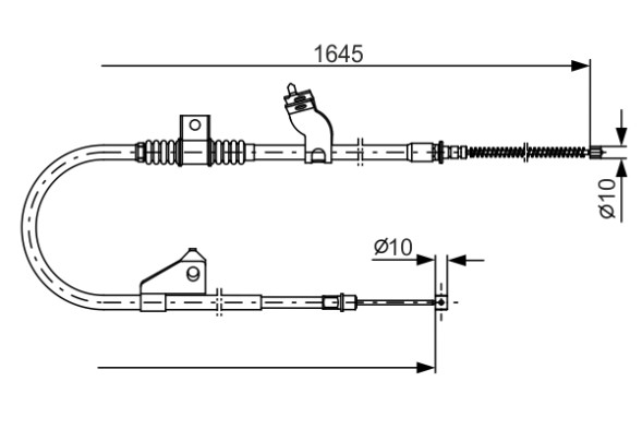1987482275 BOSCH ТРОС ГАЛЬМIВНИЙ