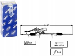 SAS7170029/SERW SASIC РУЛЬМОВОЕ РЕПУСК CITROEN C2 1.1 (JM_)