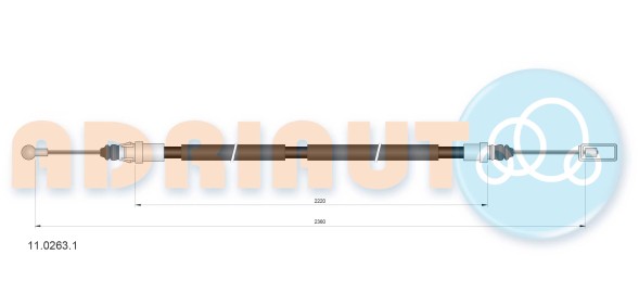 11 0263 1 ADRIAUTO Тросик