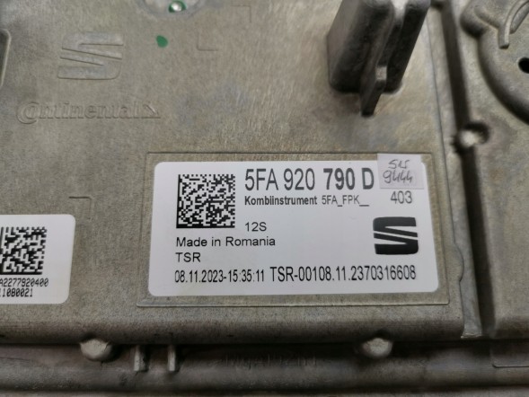 Cupra OE 5FA920790D, DWP537708OE Віртуальна панель приладів Cupra Formentor 5FA920790D Нова оригінальна
