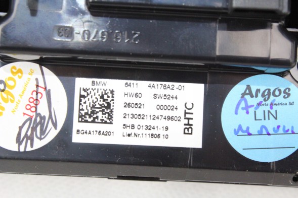 BMW OE 4A176A2 ПАНЕЛЬ КОНДИЦИОНЕРА BMW G14 G15 G16 ПІДІГРІВ СИДЕНЬ