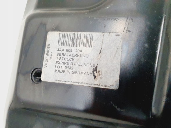 Volkswagen OE VW PASSAT B7 3AA809204 ПІДСИЛЕННЯ СТОЙКИ НИЖНЯ ПРАВА