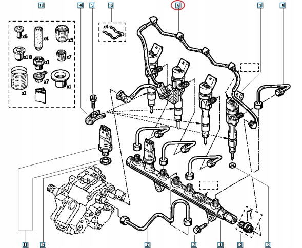Renault OE 8200361444 Перелив ін'єкцій nissan renault 1.9 dci f9q oryg!