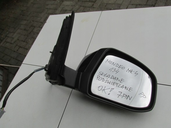 Ford OE BS71-17682 LUSTERKO PRZÓD PRAWE EU 7 PIN CZARNE MONDEO MK4 2007 - 2010 PRZED LIFT ДЗЕРКАЛО ПЕРЕДНЄ ПРАВЕ EU 7 PIN ЧОРНЕ MONDEO MK4 2007 - 2010 ДО РЕСТАЙЛІНГУ