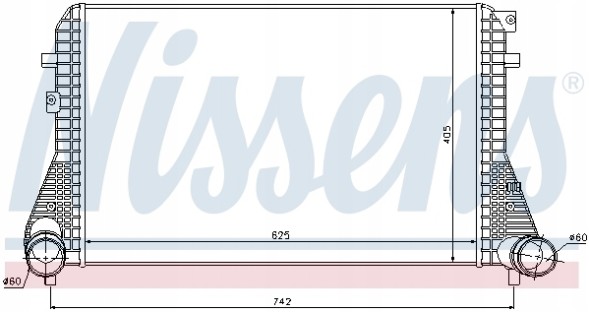 Nissens 96542 Повітроохолоджувачі (інтеркулери) nissens 96542