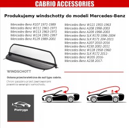 Cabrio Pietryga WTP00165 Windschott Windbreak Mercedes SL R230 2001-2011 р.в