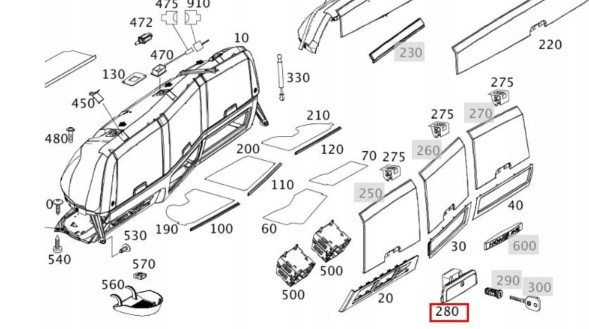 Китай 0008404985 ЗАМОК ВЕРХНЬОЇ КРИШКИ БАГАЖНОГО MERCEDES ACTROS MP4