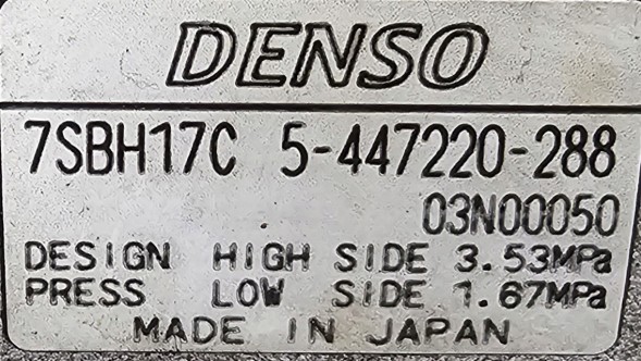Ford OE 5-447220-288 DENSO НОВИЙ ORG КОМПРЕСОР КОНДИЦІОНА FORD FOCUS III 1.6 TDCI 5-447220-288