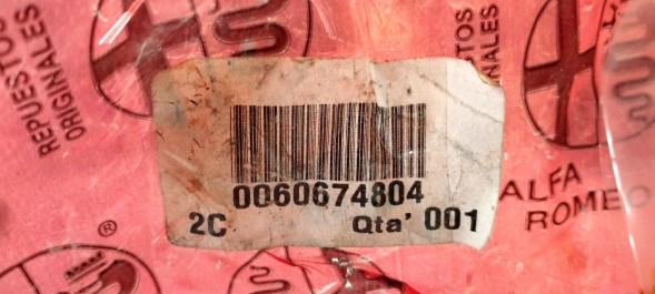 Alfa Romeo OE Охолоджувач рульової рідини ALFA ROMEO 156 2,5V6 3,0 OR 60674804