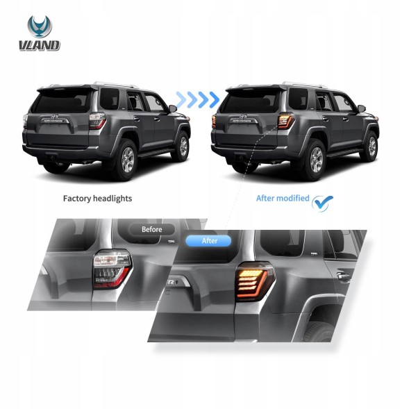 VLAND 81Z391-2 mhm Задні ліхтарі комплект Full LED Neon Tuning Toyota 4Runner 4-Runner V N280 2013-2024