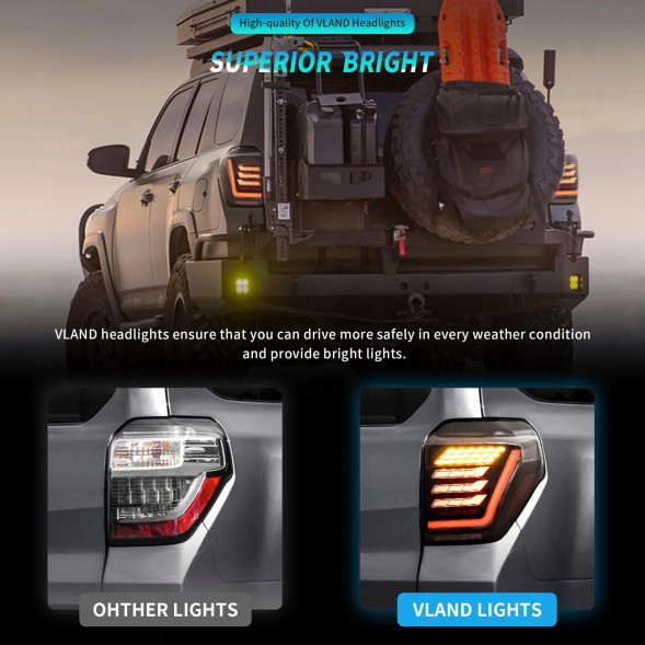 VLAND 81Z391-2 mhm Задні ліхтарі комплект Full LED Neon Tuning Toyota 4Runner 4-Runner V N280 2013-2024