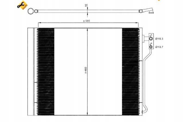 NRF 86228224 NRF Nrf35971 конденсатор кондиціонера bmw 5 10- + помічник водія #33