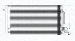 MAGNETI MARELLI 350203821000 Конденсатор радіатора кондиціонування повітря 350203821000