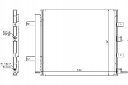 Nissens 940117 NIS/GIFT Конденсатор кондиціонера jaguar s-type xf xf sportbr + помічник водія #31