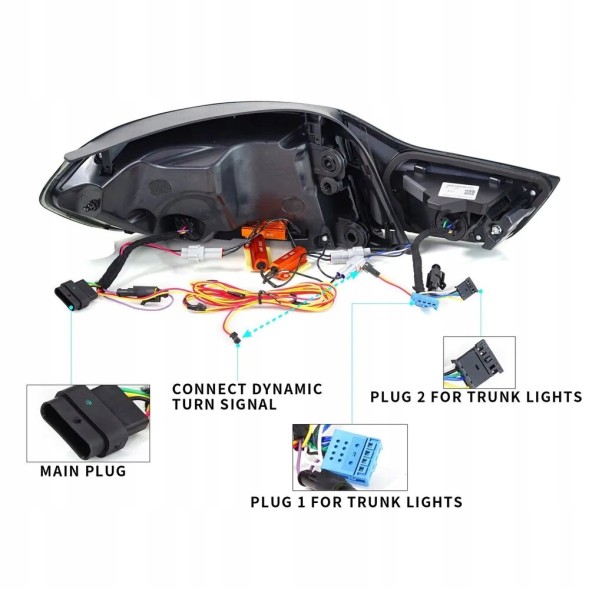 VLAND LDBML8 mhm Комплект задніх ліхтарів Vland Full Led Neon Oled Tuning Bmw 4 f32 f33 f36 2013-17