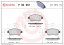 P83051 BREMBO Комплект гальмівних колодок з 4 шт дисків