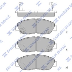 SP1109 SANGSIN Комплект гальмівних колодок з 4 шт дисків