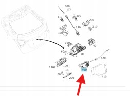 Mercedes-Benz OE ЗАМОК КРИШКИ БАГАЖНИКА MERCEDES W156 W204 W212 W218 W447 OE A204750006064