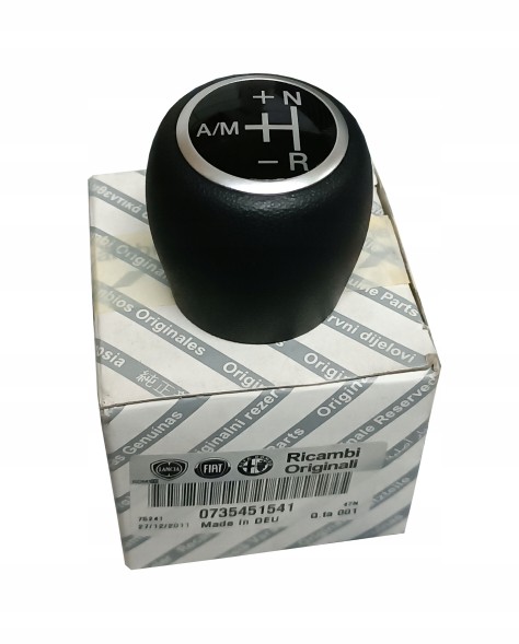 Fiat OE ГОЛОВКА ПЕРЕМИКАННЯ ПЕРЕДАЧ SELESPEED ШКІРЯНА FIAT GRANDE PUNTO LINEA 735451541 OE