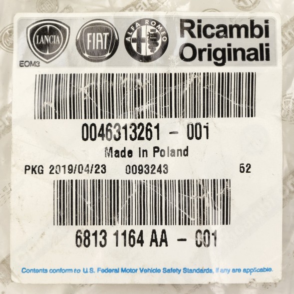 Fiat OE Ручка перемикання передач Fiat OE 46313261 оригінальна запчастина