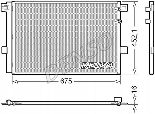 Denso DCN32065 Охолоджувач кондиціонера vw