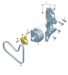 Cupra OE 04L903315K ОРИГІНАЛЬНИЙ НАТЯЖНИК КЛИНОВОГО РЕМЕНЯ CUPRA