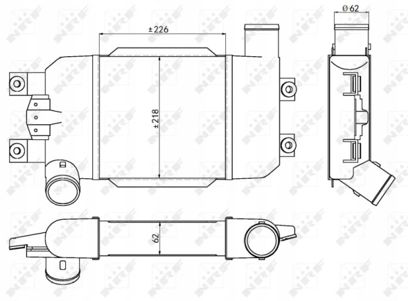 NRF 30383 30383/ Інтеркулер nrf nissan patrol gr v 3.0d nrf