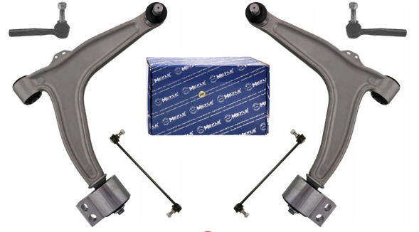 Meyle MEYLE.6160500002.3.SET.ZESTAW КОМПЛЕКТ ВАЖІЛІВ ВАЖІЛІ З'ЄДНАННЯ НАКОНЕЧНИКИ ПЕРЕДНІ OPEL VECTRA C SIGNUM MEYLE