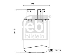 172172 FEBI BILSTEIN Фільтр паливний