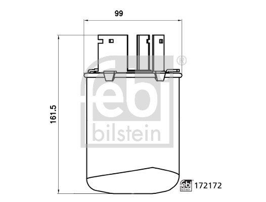 172172 FEBI BILSTEIN Фільтр паливний