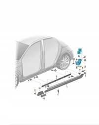 Volkswagen OE ХЛЮПАК ЗАДНЬОЇ ЧАСТИНИ ЛІВА НАКЛАДКА ПОРОГА ЗАКІНЧЕННЯ OE VW PASSAT B8 3G9854857