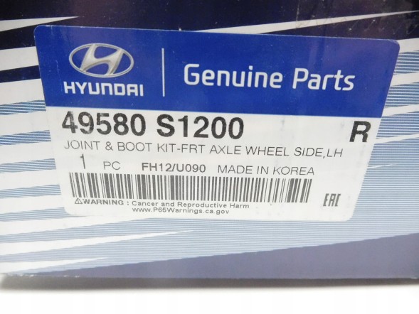 Hyundai OE Шарнір зовнішній лівий Hyundai Santa FE OE 49580 S1200