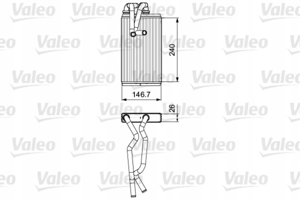Valeo 811525 Охолоджувач обігрівача citroen c4 aircross 12- valeo 811525