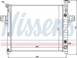 Nissens 61023 Охолоджувач двигуна nissens