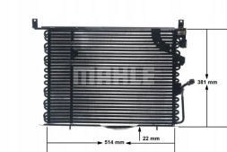 Mahle AC 149 000S Конденсатор радіатора кондиціонування повітря ac 149 000s mahle