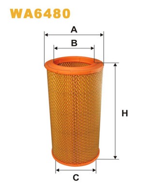WA6480 WIX FILTERS Фільтр повітряний