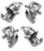 GT-Bergmann GT80-230+GT80-231 2X гальмівний супорт задній пр + le audi 100 c4 200 c3 80 b3 90 b3 a6 c4