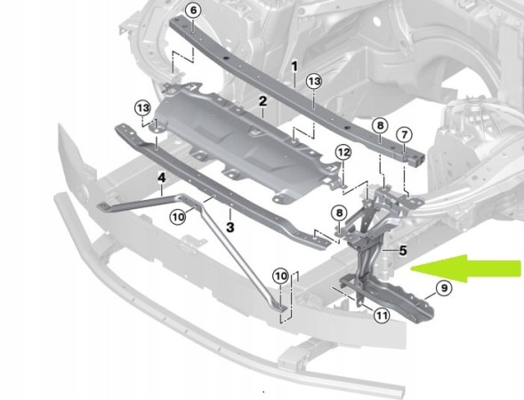 Китай BMV51649464028 ОКУЛЯР КРОНШТЕЙН КРІПЛЕННЯ ЛАМПИ BMW 5 G60 7 G70 51649464028 ПРАВИЙ