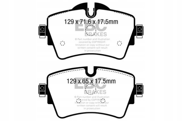 EBC DP42227R Гальмівні колодки ebc yellow stuff фронт міні f55 f56 clubman 1 f20 2 f45 x1