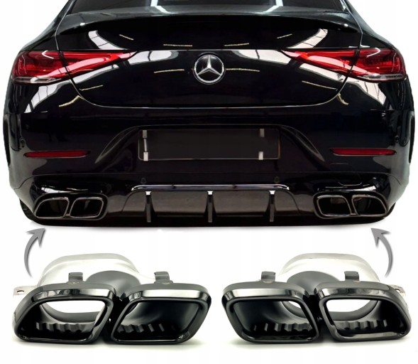 Proteile A6301 НАКІНЦІ ВИХЛОПНОЇ ТРУБИ ГЛУШНИКА MERCEDES W205 S205 C205 A205 C63 AMG CLS C257 X257