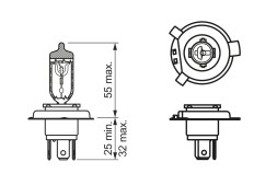 1987302104 BOSCH Автолампа 12V 35 35W PX43T HS1
